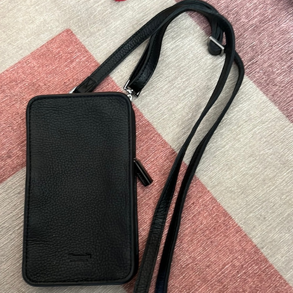 HAMMITT cell phone holder crossbody bag Black